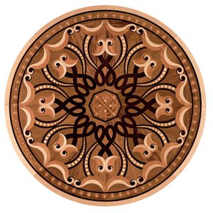 solid wood floor medallion