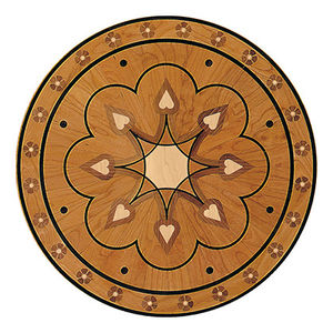 solid wood floor medallion