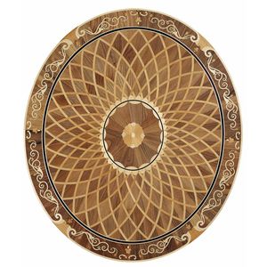 solid wood floor medallion