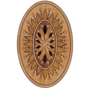 solid wood floor medallion