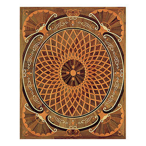 solid wood floor medallion
