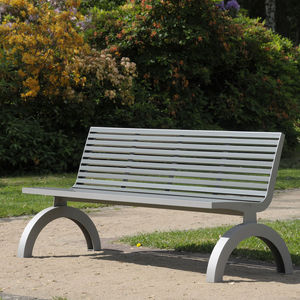 contemporary public bench