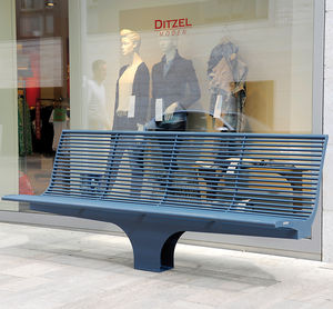 contemporary public bench