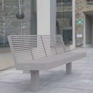contemporary public bench