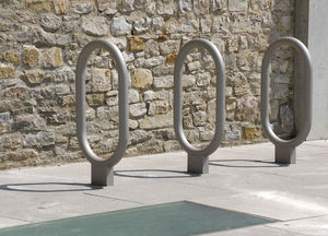 stainless steel bike rack / for public spaces