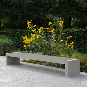 contemporary public bench