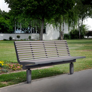 contemporary public bench