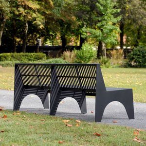 contemporary public bench