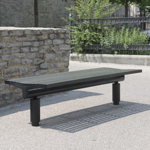 contemporary public bench