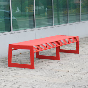 contemporary public bench