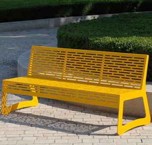 contemporary public bench