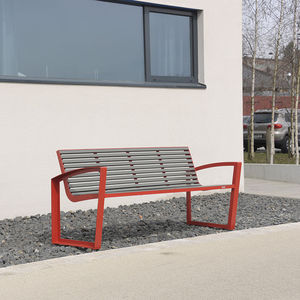 contemporary public bench