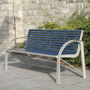 contemporary public bench