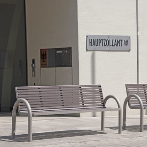 traditional public bench