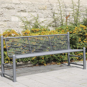 contemporary public bench