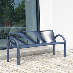 contemporary public bench