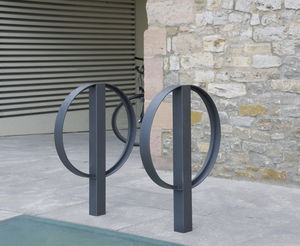 stainless steel bike rack / for public spaces