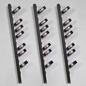 wall-mounted wine rack