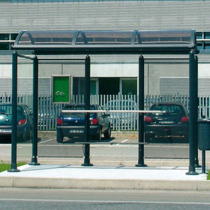 stainless steel bus shelter