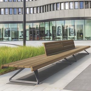 contemporary public bench