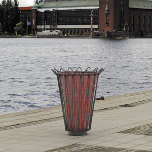 public trash bag holder