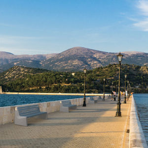contemporary public bench