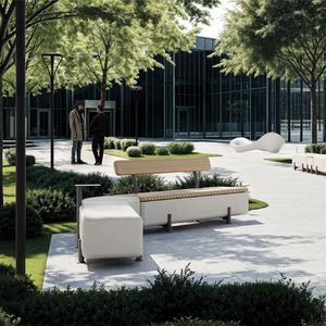 modern public bench