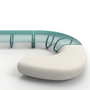 modern public bench