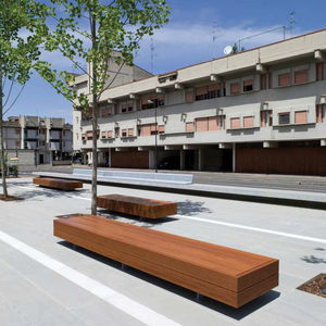 contemporary public bench