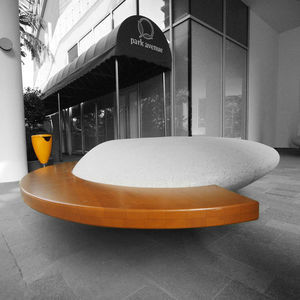 contemporary public bench