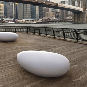 contemporary public bench