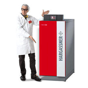 wood boiler / log-burning / residential / with pellet storage