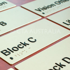 orientation signage plate