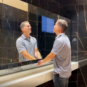 contemporary bathroom cabinet