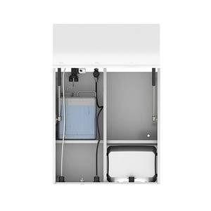bathroom mirror cabinet with soap dispenser