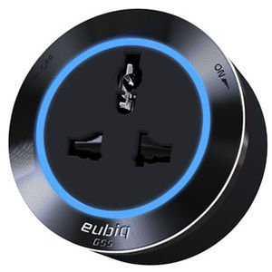 power socket / surface-mounted / polycarbonate / contemporary