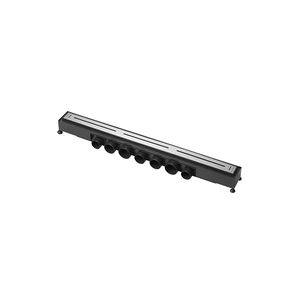 brushed stainless steel linear shower drain