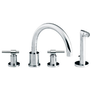 double-handle bathtub mixer tap
