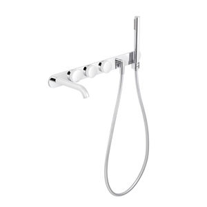 double-handle bathtub mixer tap