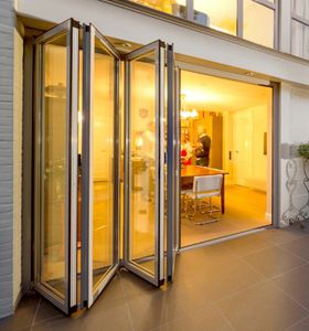 bi-folding patio door / aluminum / double-glazed / triple-glazed