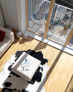 sliding patio door / wooden / aluminum / triple-glazed