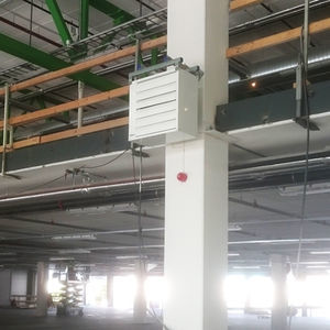 wall-mounted fan heater