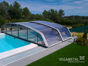 low swimming pool enclosure