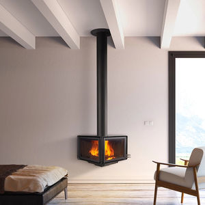 wood-burning fireplace