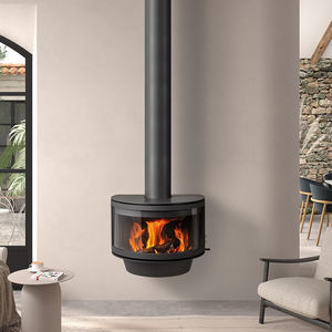 wood-burning fireplace
