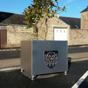 galvanised steel planter