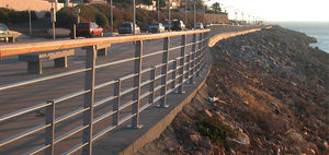 wooden railing