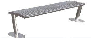 contemporary public bench