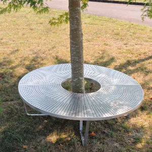 contemporary public bench