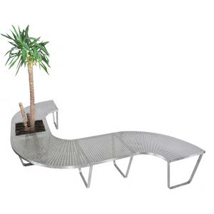 contemporary public bench